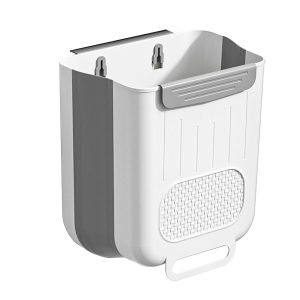 Hanging Trash Can - Small Kitchen Garbage Can | Wall Mounted Garbage Can | Waterproof Foldable Garbage Can | Multifunctional Kitchen Cabinet Door Waste Bin Large Capacity for Kitchen